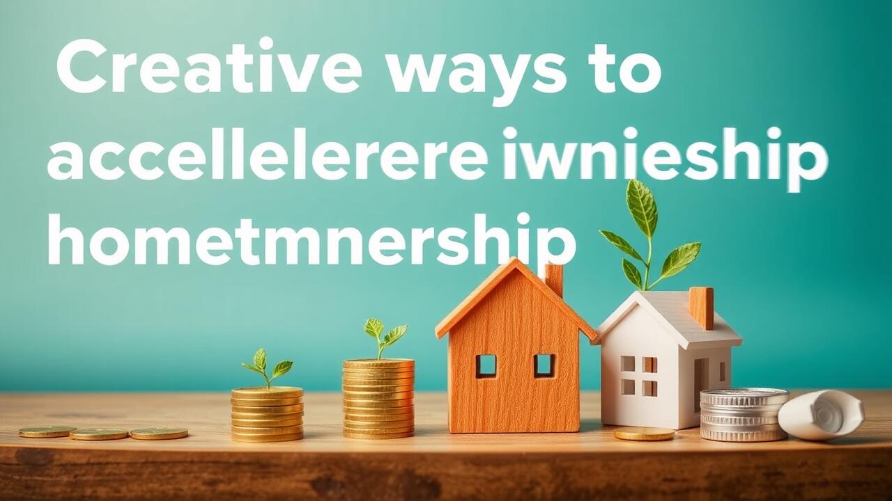 Creative ways to accelerate homeownership savings