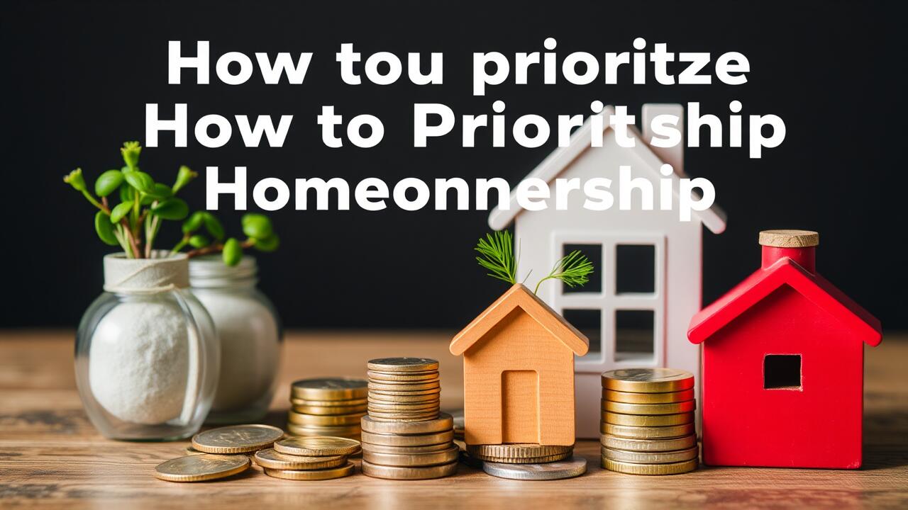 How to prioritize homeownership savings goals